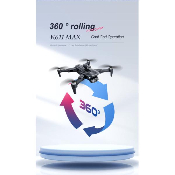 Складчивый аэрофотограф Квадкоптер K818 Max Mini Drone с 4k HD камерой Smart Brushless Motor и препятствиями