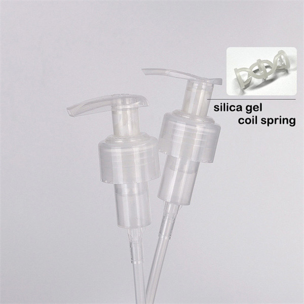 Полностью пластиковый косметический насос лосьона со спиральной пружиной 24 410 геля кремнезема