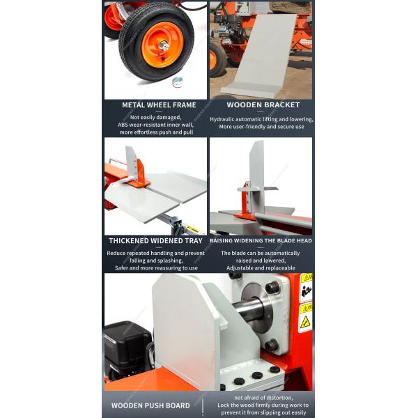 Log Splitter Machine Type horsepower Hydraulic for Quick Splittering and Cutting