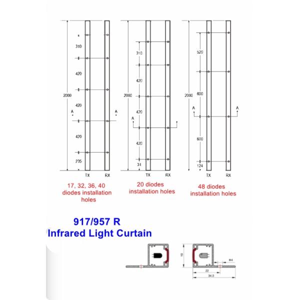 Full Height Lift Light Curtain Hitachi WECO Door Sensor 12 Months Warranty