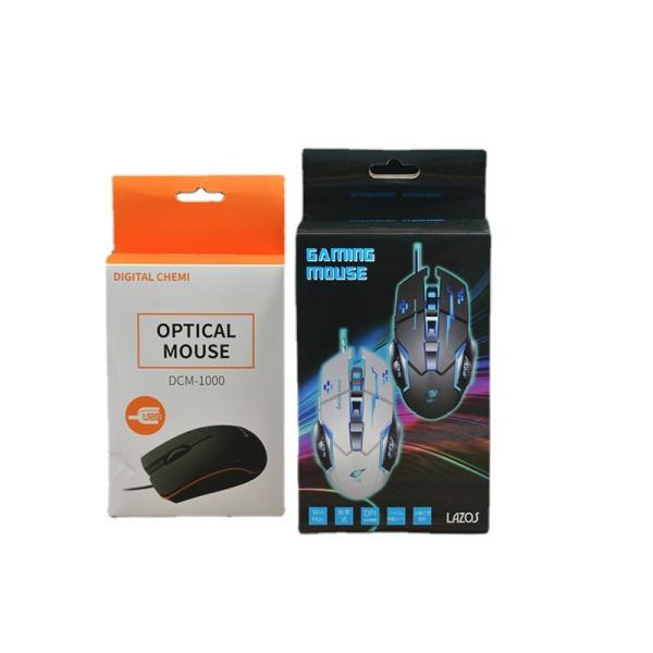 Фабрика на заказ Простая легкая прочность Электронная мышь Коробка упаковки для рассылки