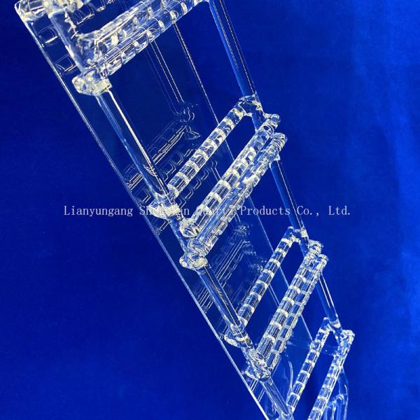 High Purity Fused Silica Quartz Boat High Temperature Resistant Quartz Boat for Tube Furnace Laboratory Sintering