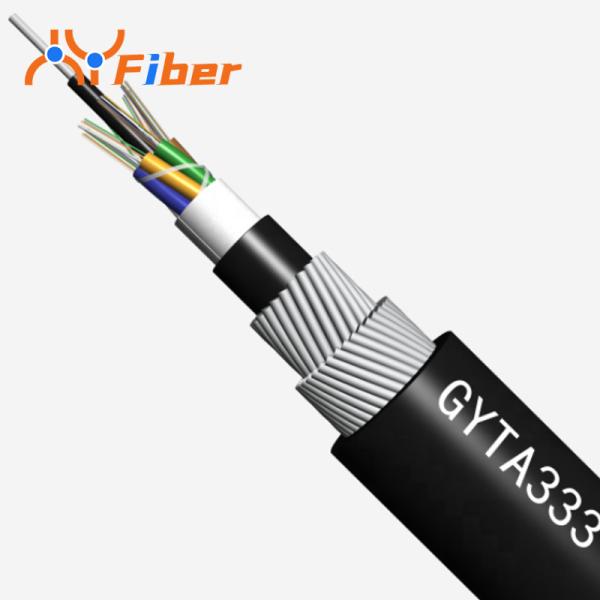 795kg/Km Subsea Fiber Optic Heavy Duty Armoured Cable GYTA5333 4-144 Core Single Mode
