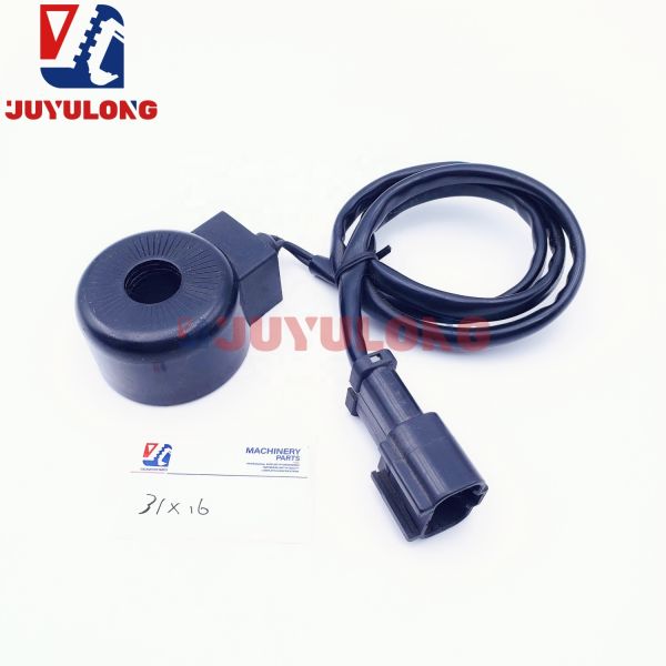 Excavator Parts Suitable for Komatsu PC60-5/60-6/120-5 Solenoid Valve Coil Hydraulic Pump Travel Solenoid Valve Coil Excavator