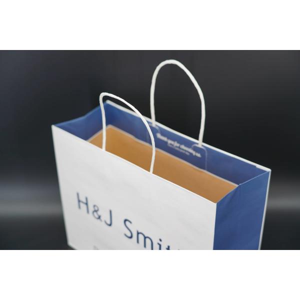 Luxury Coated Eco Paper Bags Packaging Biodegradable With Twisted Paper Handles