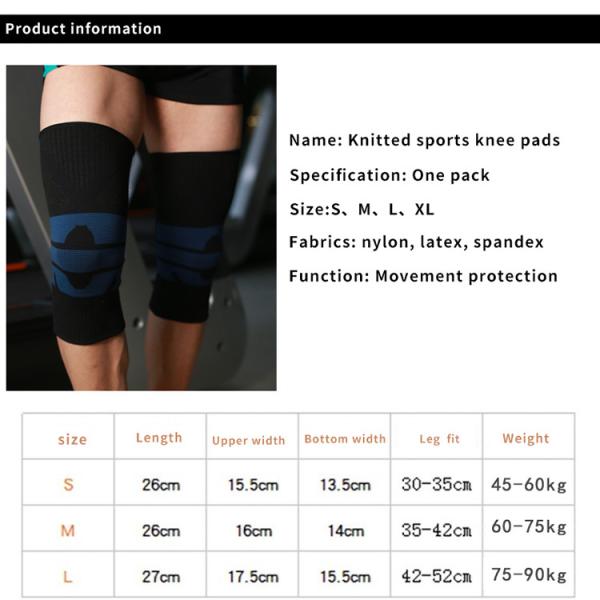 High Quality Volleyball Knee Pads Sports Pad Knitting Patella  Arthritis Knee Pads