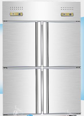 Fan Cooling Stainless Steel Fridge Freezer 1200L Vertical With 4 Doors