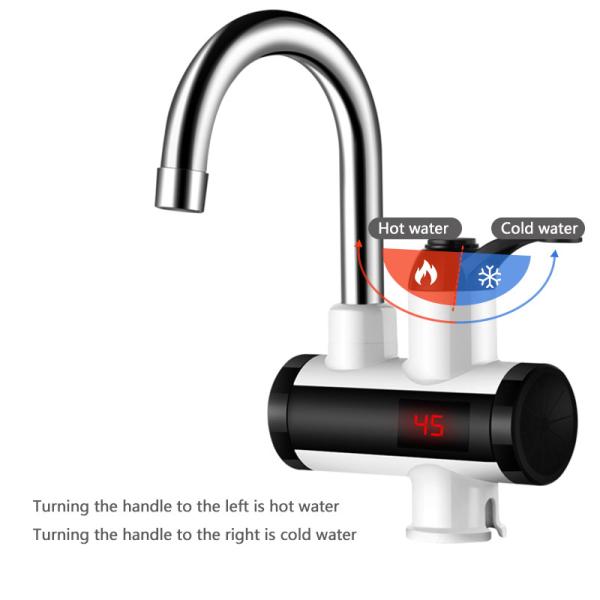 Kitchen Bathroom Deck Mount Instant Electric Water Faucet IPX4 Waterproof
