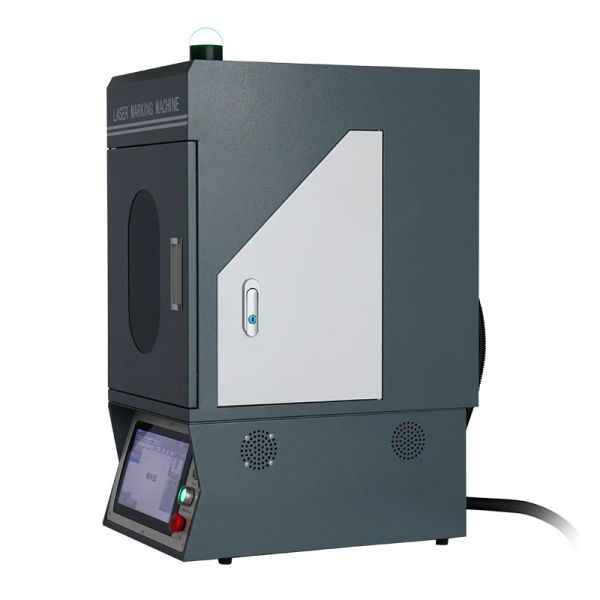 20W 30W 50W Fiber Laser Marking Machine With Rotary Logos Photos Pictures Marking