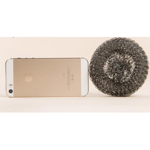 Round Shape Stainless Steel Pot Scrubber SS410 / SS430 For Household Cleaning