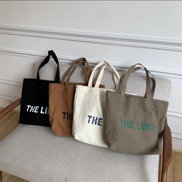 Accepable OEM/ODM Letter Print Cotton Tote Bag for High Demand