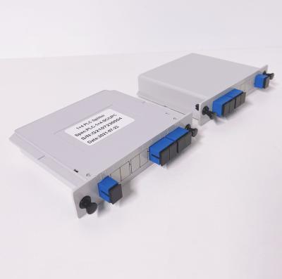 1x4 1:4 1*4 Cassette Slot Type ABS Box PLC Splitter LGX Insert Fiber Optic Splitters