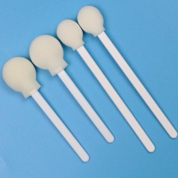 106 мм одноразовый белый PP Stick Lollipop Sponge Stick Medical Round Foam Swab Applicator для антисептика кожи