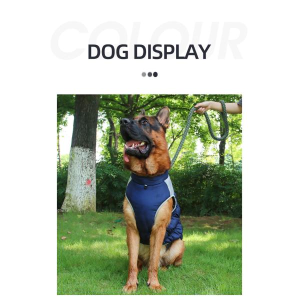Winter Luxury Pet Coat Thickened Warm Dog Clothes Comfortable Reflective For Pets
