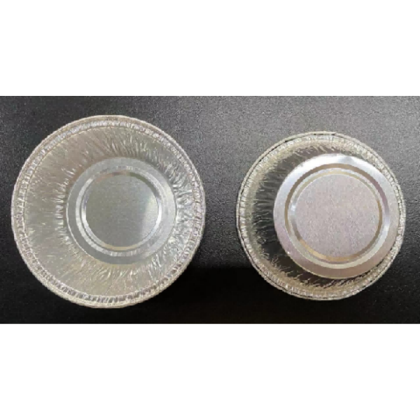 Round Aluminum Foil Container, Disposable Food Packaging Baking Tray Bulk