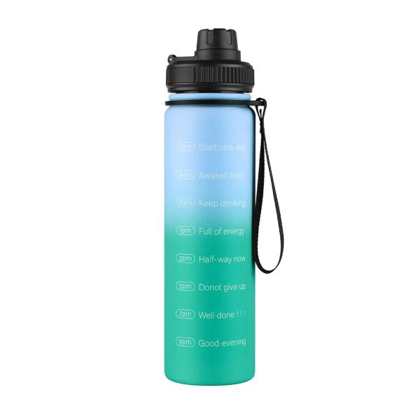 Fashion Gradient Vacuum Insulated 32 Oz Metal Water Bottle Wide Mouth With Leakproof Lid