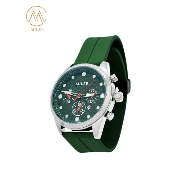 Big Dial Waterproof Siliver Bezel Colourful Silicone Strap Quartz Watch for Men and Women