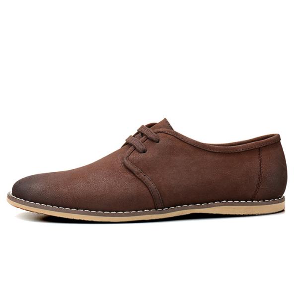 Calzado de cuero con tacón bajo para hombres Calzado casual confortable de casaco superior para hombres Calzado casual Oxford