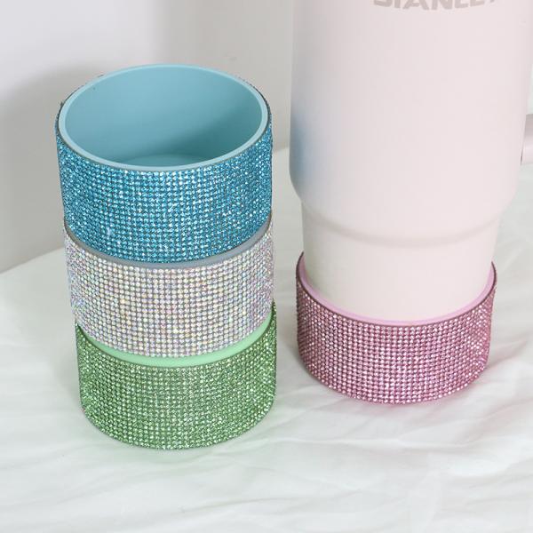 Оптовая чашка Glitter Силиконовый сапог для 20-40 унций Бутылочная крышка Нижняя крышка рукава Защитный ботинок с печатью