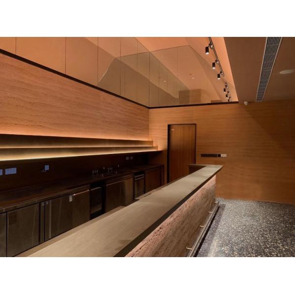 Milliseconde irrégulière Bendable Rammed Earth Board de décoration de l'espace gratte-ciel