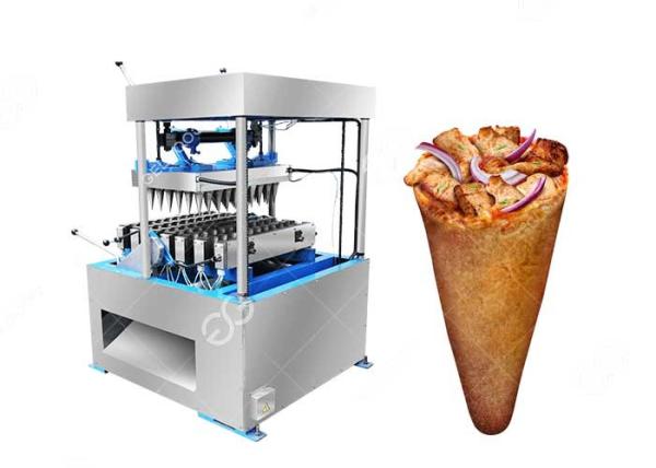Electric Pizza Cone Making Machine , Cone Pizza Equipment 5mm Thickness 1200PCS/H