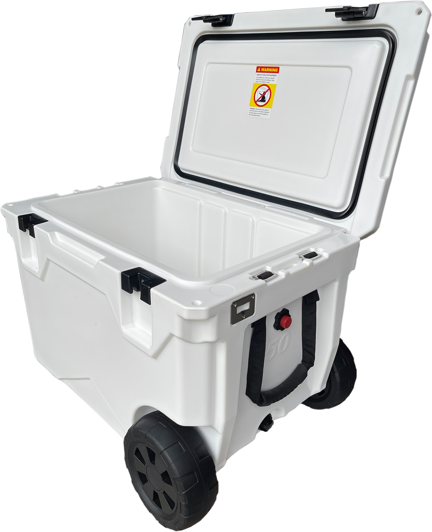 Hot Sale Plastic in Stocks Large Size Locking Ice Cooler Box