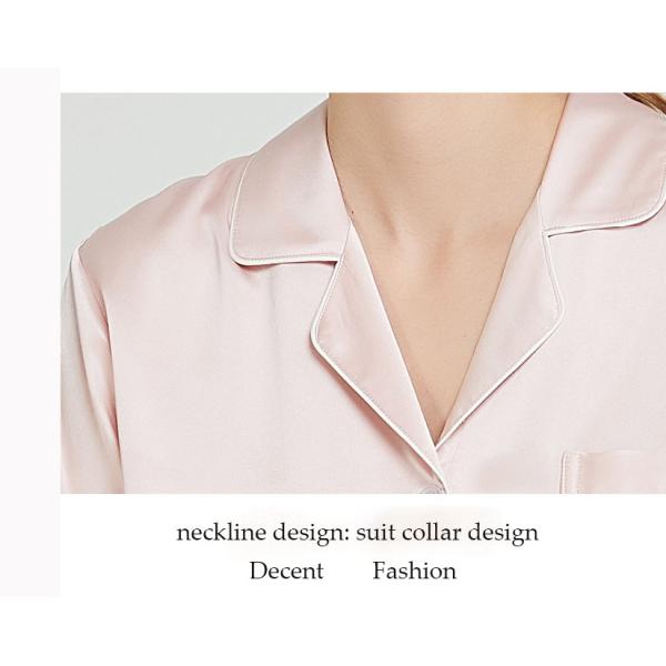 22mm Silk Pajamas Long Sleeve Pure Silk Sleepwear Pajama Set