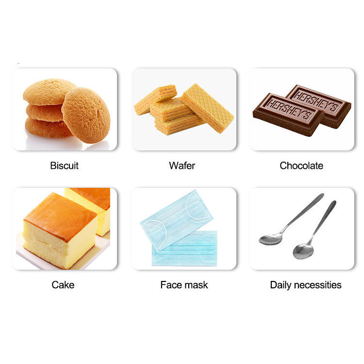 Fully Automatic High Efficiency Multi-Function Pillow Packing Machine for Frozen Burger Cookie Food Sandwich