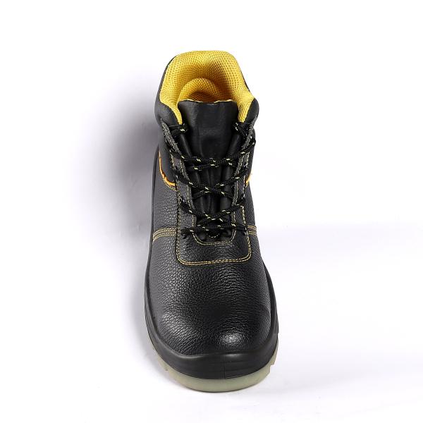 Comfortable EVA Insole Middle Cut Safety Shoes Heat Resistant Mesh Lining Material