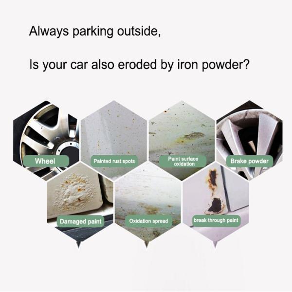 PH7 500ml Car Automotive Iron Remover Spray Bumper Wheel Car Paint Hubs Cleaner