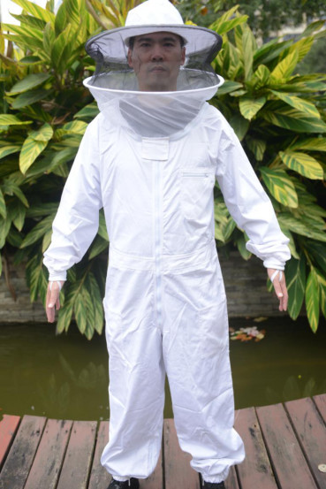 Защитная одежда пчеловодства xxl хлопка и Terylene с круглой вуалью