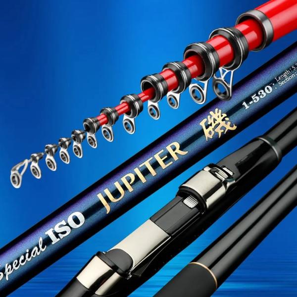 430cm 530cm Fishing Tackle Set Long Casting Ultralight Telescopic Fishing Rod ISO