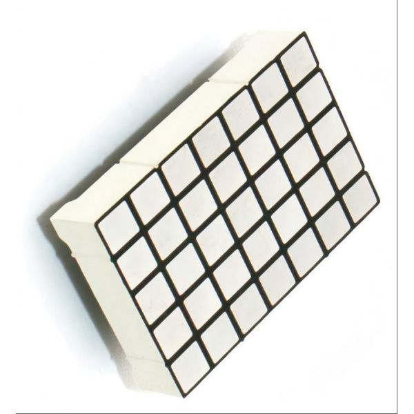 38.9x53.8mm 5x7 LED Dot Matrix Display Square 6mm (Ultra Bright Red/Green/Blue/RGB, Common Anode/Cathode)