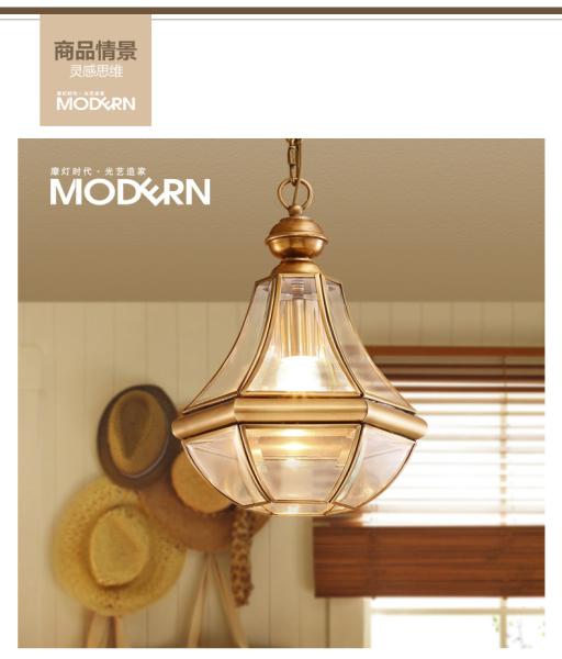 Europe Lustre Copper Led Pendant Chandeliers Lamp Glass Corridor Led Chandelier(WH-CI-140)