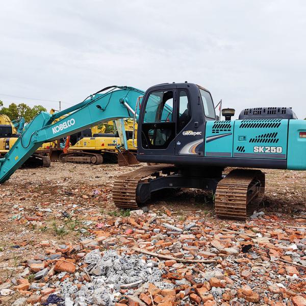 SK250 Used Kobelco Excavators 131KW Rated Power Crawler Used 25 Ton Excavator