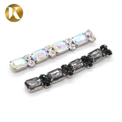Promotion Fashion Jewelry Rhinestone Shoe Buckles 105mm*15mm Size