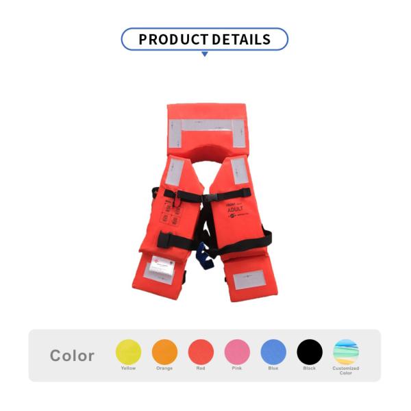 Chaqueta salvavidas RSCY A3 de poliéster Oxford para vida marina