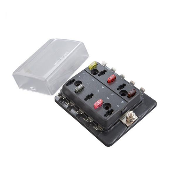Automóvel 10 Circuito Way ATO ATC Estilo Bloco de fusível de lâmina para carro barco RV
