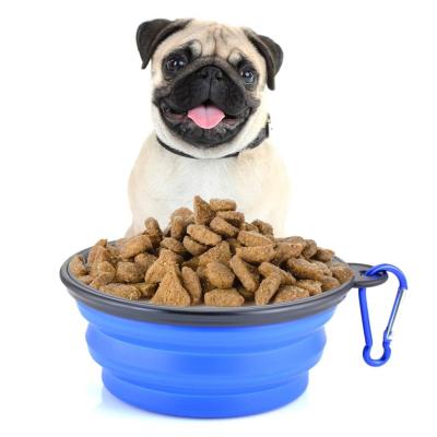 Collapsible Pet Bowl Dog Bowls 2 Pack Portable Silicone Pet Feeder Dog Cat Food Water Feeding Travel Bowl For Camping