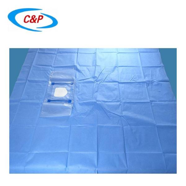 Sterile Medical Drapes Blue Ophthalmology Surgical Drape for Eye Procedures