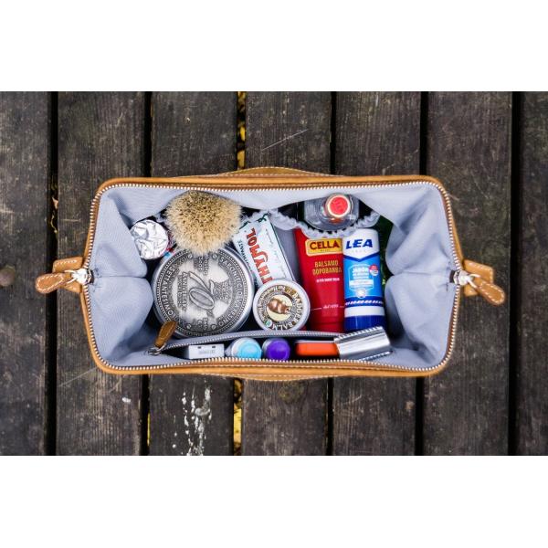 Toiletry Bag, Factory Supply First Layer Cowhide Crazy Horse Leather Cosmetic Storage Bag High-End Toiletry Bag Leather DOPP KIT