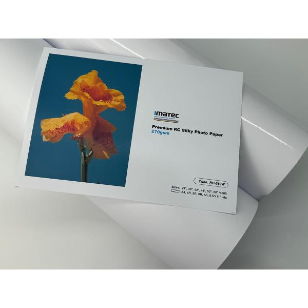 Пигментный краситель водонепроницаемый RC Inkjet 260gsm шелковый фотобумага рулон