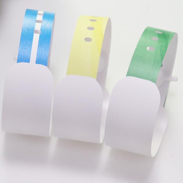 Código de barras UPC Pulseira de identificação do paciente, Vinyl Hospital Médico Bracelet