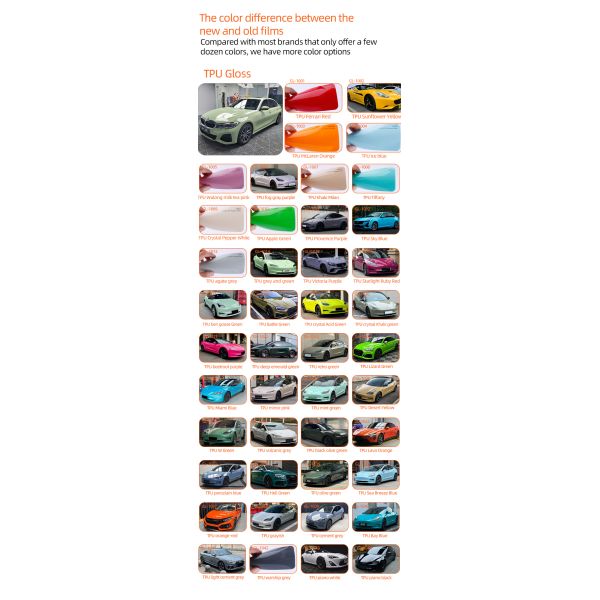 Good Quality TPU Solar eclipse black 15Mil PPF Photochromism Car Paint Protection Film Matte Gloss PPF Film