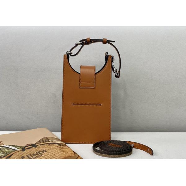 Delicate Small Mobile Phone bag Cotton And Linen Materials And Imported Cow Leather Lovely cross-body bag