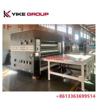 1400x2400mm Auto Feeder Chain Feeder 2 Color Printer Slotter Machine do Grupo YIKE