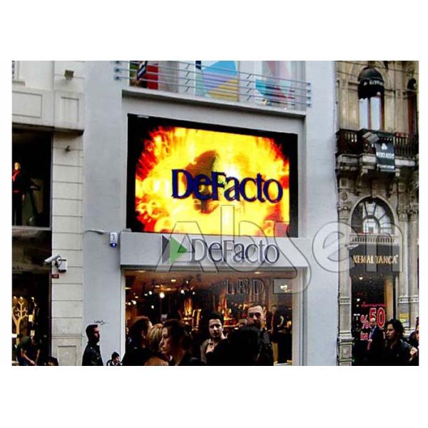 Brightness Adjustable Outdoor Fixed LED Display For Advertising Super Slim