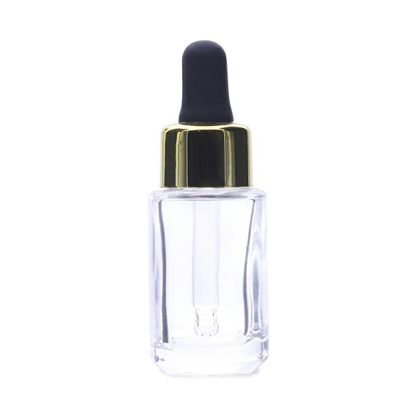 Контейнер стеклянной ясности стеклянной бутылки 15ml бутылки капельницы сыворотки небольшой мини