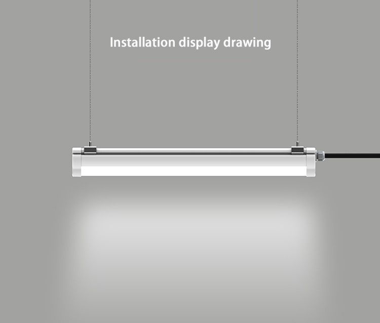LED Tri Proof Light Waterproof IP65 Linear Vapor Tight Ceiling Light
