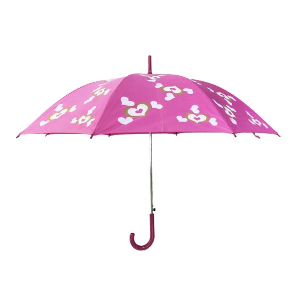 Windproof Digital Printing Auto Open Straight Umbrella For Women